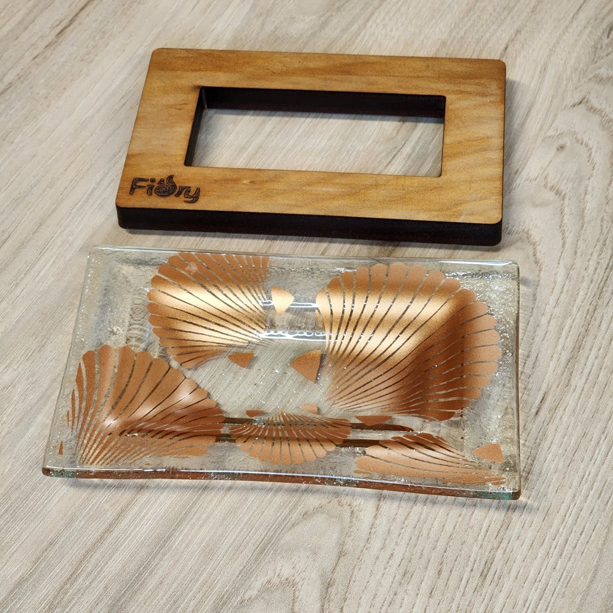 Shells Dish w/Rimu Base Copper - Fiery Creations Ltd