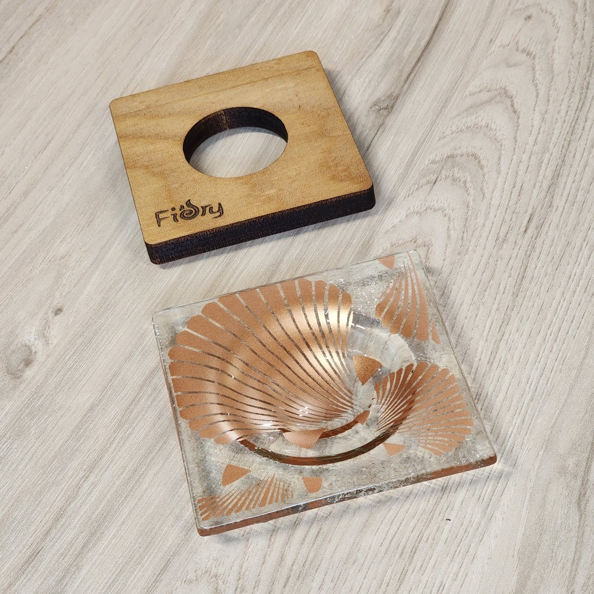 Small Shells Dish w/Rimu Base Copper - Fiery Creations Ltd