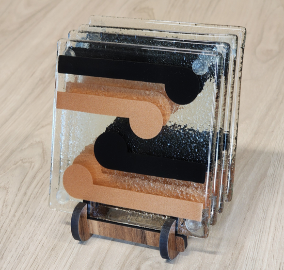 Two Winds Glass Coasters - Pack of 4