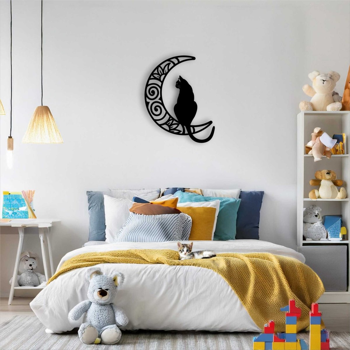 Moon Cat Wall Art - Fiery Creations Ltd