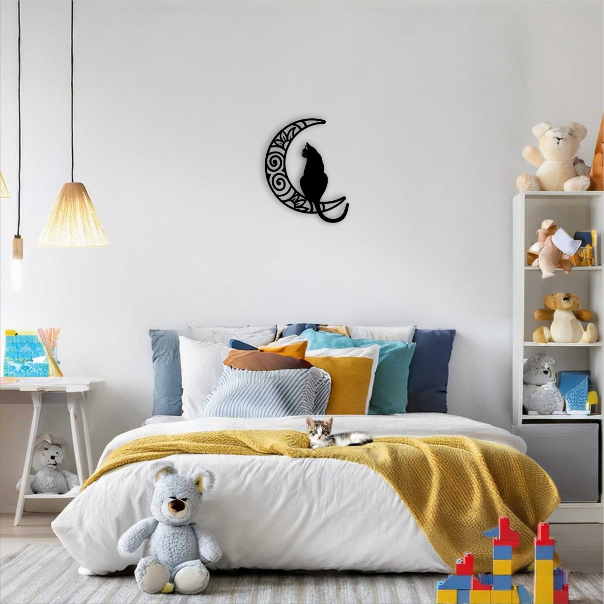 Moon Cat Wall Art - Fiery Creations Ltd